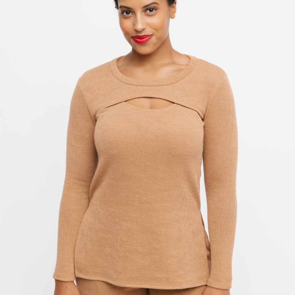 Zoe Long Sleeve Cut-Out Top - Smash + Tess